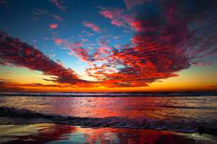 Carlsbad Beach Sunset 2-9468